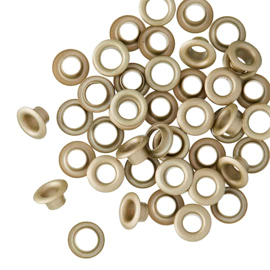 12 Packs: 25 ct. (600 total) 3/16&#x22; Antique Brass Eyelets by Loops &#x26; Threads&#x2122;